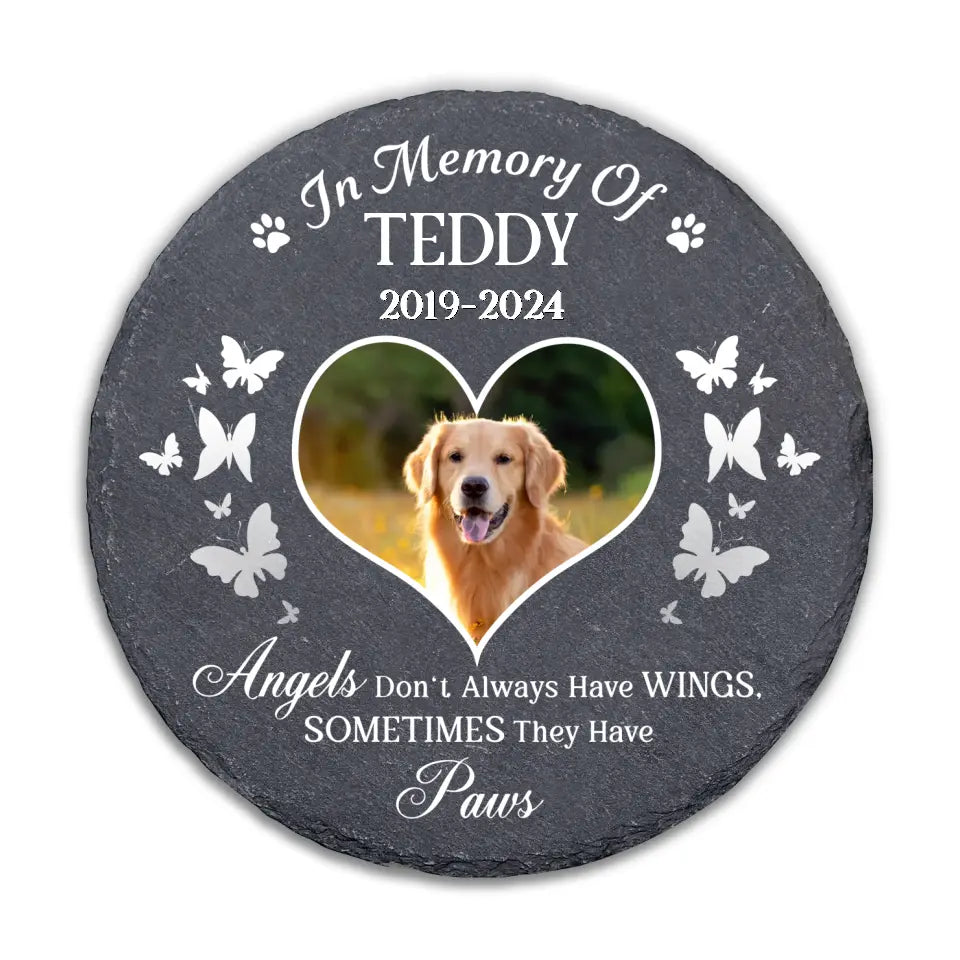 Angels Don't Always Have Wings - Personalized Memorial Stone, Custom G -  Customizeaf™