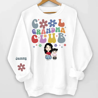 Cool Grandma Club - Personalized Sleeve Print Sweatshirt, Gift For Mom, Grandma, Happy Mother’s Day - SW11