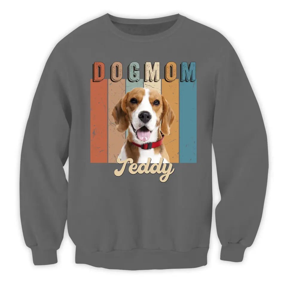 Dog Mom Love Her Baby - Personalized T-Shirt, Gift For Dog Mom, Dog Lovers, Custom Dog Photo - TS1162