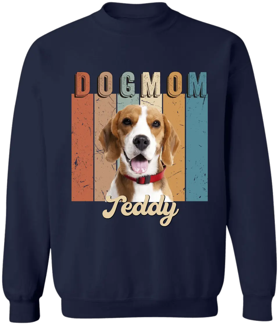 Dog Mom Love Her Baby - Personalized T-Shirt, Gift For Dog Mom, Dog Lovers, Custom Dog Photo - TS1162