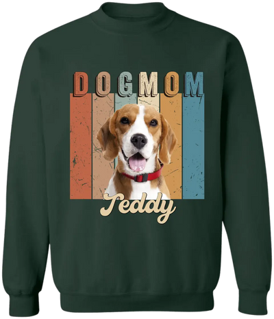 Dog Mom Love Her Baby - Personalized T-Shirt, Gift For Dog Mom, Dog Lovers, Custom Dog Photo - TS1162