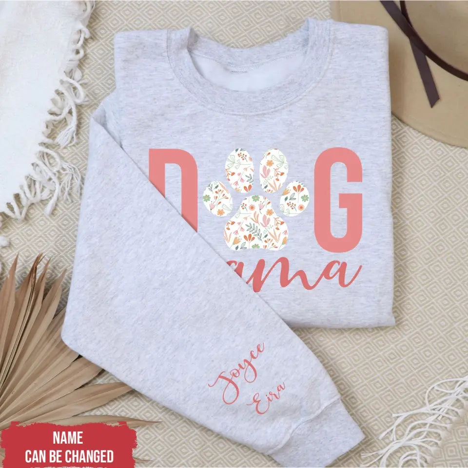 Dog Lover Fall Fur Mama - Personalized Sleeve Print Sweatshirt, Gift For Dog Lover - SW14