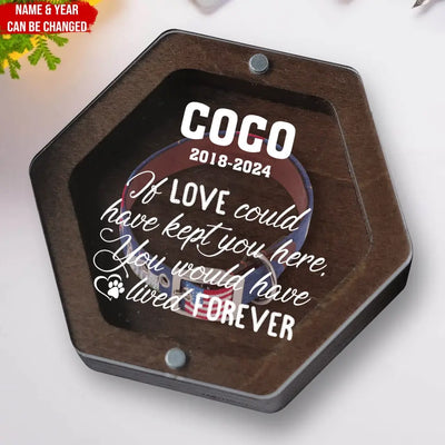 Pet Bereavement Gift, No Longer By Our Side But Forever In Our Hearts - Personalized Memorial Box - MB07