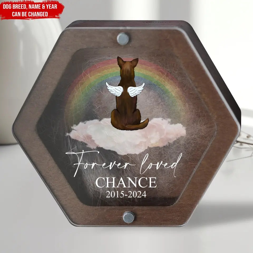 Forever Loved My Fur Baby - Personalized Memorial Box, Fur Keepsake Box - MB09