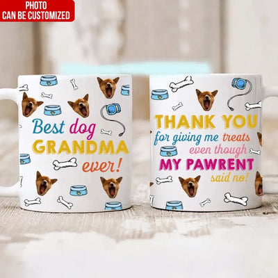 Thank You For Giving Me Treats Even Though My Pawrents Said No - Personalized Mug - M86