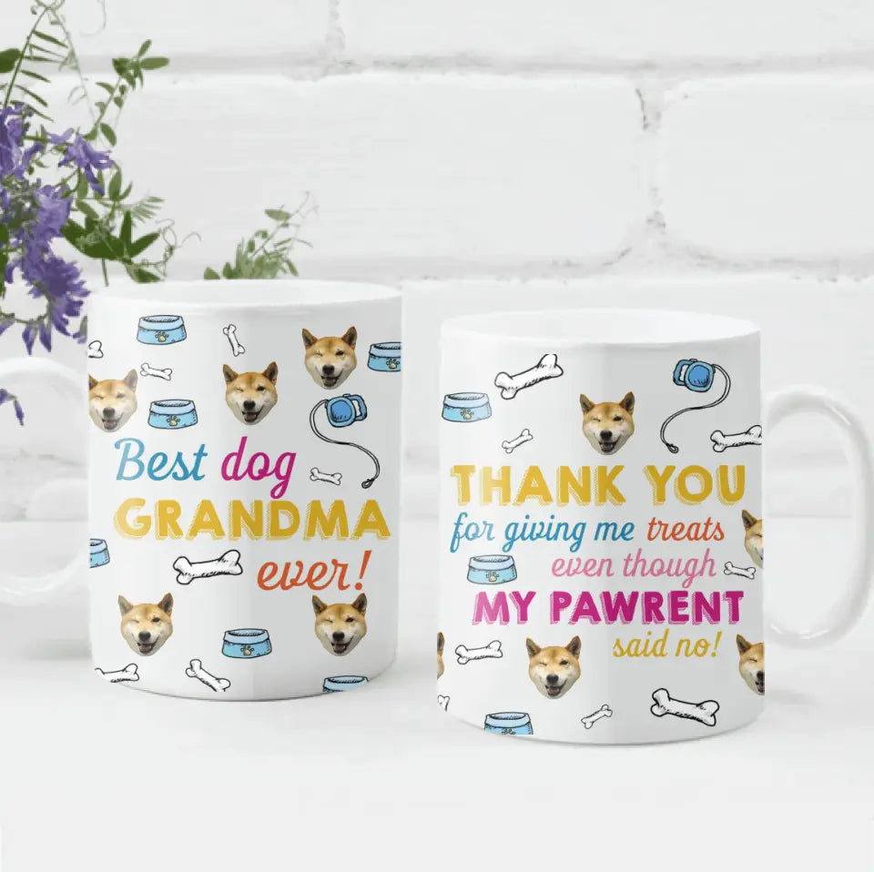 Thank You For Giving Me Treats Even Though My Pawrents Said No - Personalized Mug - M86