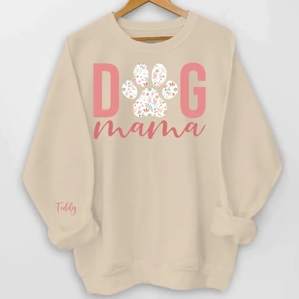 Dog Lover Fall Fur Mama - Personalized Sleeve Print Sweatshirt, Gift For Dog Lover - SW14