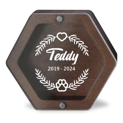 Custom Pet Paw Loss Gift - Personalized Memorial Box, Memorial Gift, Loss Of Dog, Loss Of Cat Gift - MB13