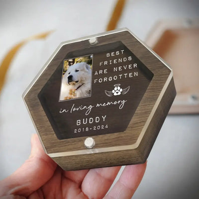 In Loving Memory, Best Friend Are Never Forgotten - Personalized Memorial Box, Unique Gift For Pet Loss - MB14