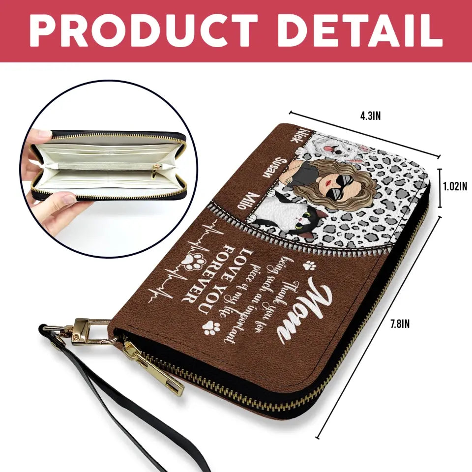 Thank You For Being Such An Important Piece Of My Life Love You Forever - Personalized Leather Wallet - LW16