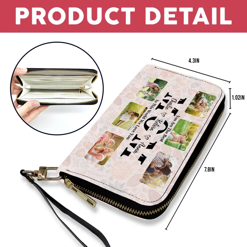 You Are The Best Mom In This World We Love You - Personalized Leather Wallet - LW17