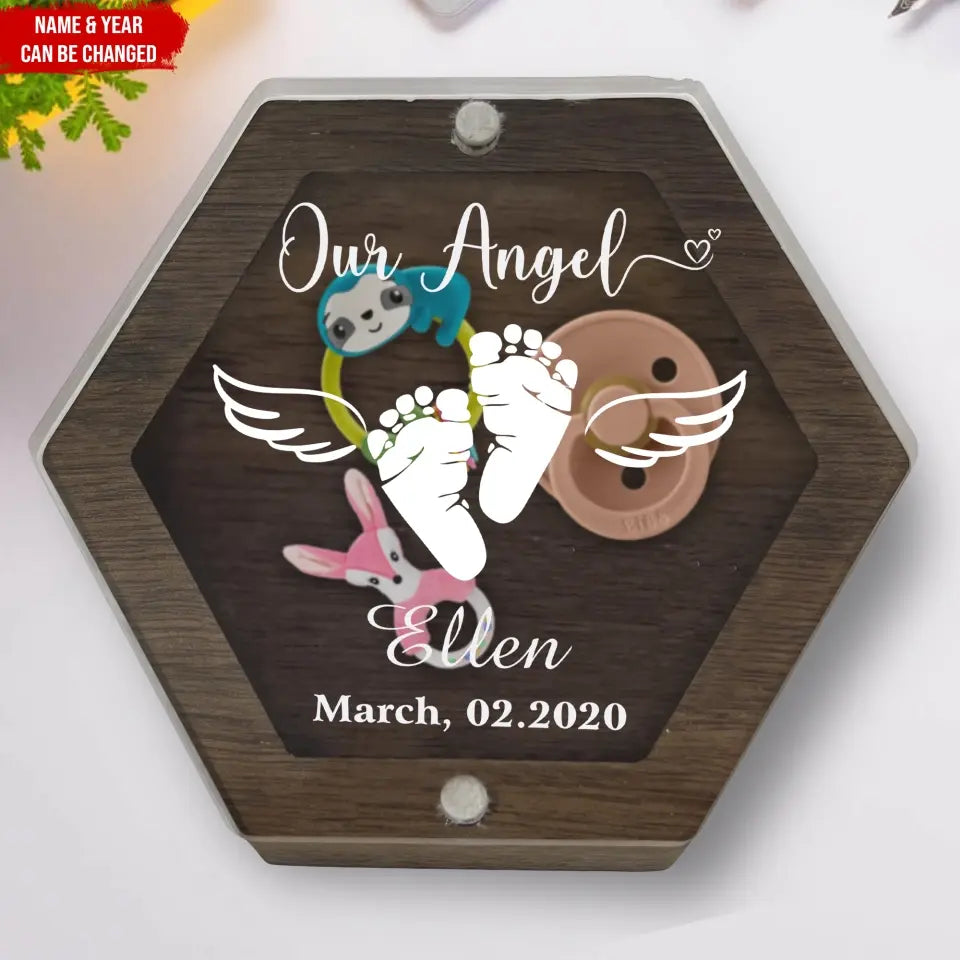 Loss Memorial Baby, Our Angel - Personalized Memorial Box, Memorial Gift - MB17