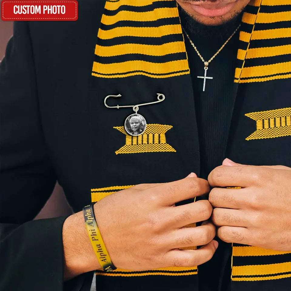 Not A Day Goes By That You Are Not Missed - Personalized Lapel Pin, Custom Photo Brooch, Memorial Gift - LP01