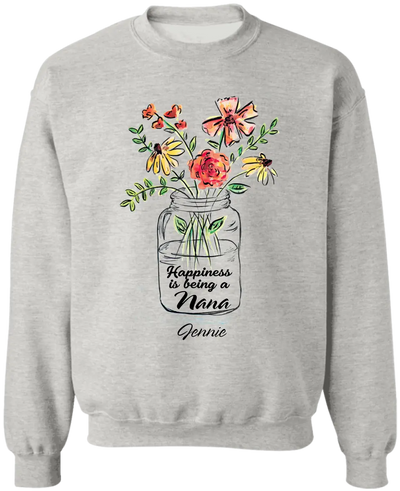 Happiness Is Being A Nana - Personalized T-Shirt, Gift For Mother's Day/Birthday, Gift For Her - TS1169