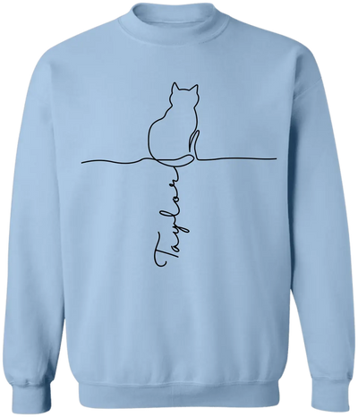 Custom Cat's Name - Personalized T-Shirt, Gift For Cat Lover, Cat Dad Gift, Cat Mom Gift - TS1172