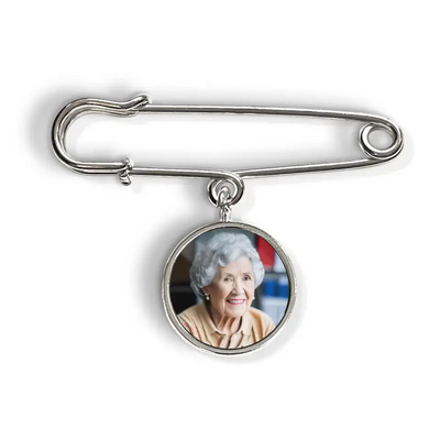 Walk With Me Today - Personalized Lapel Pin, Memorial Gift, Gift For Groom - LP21
