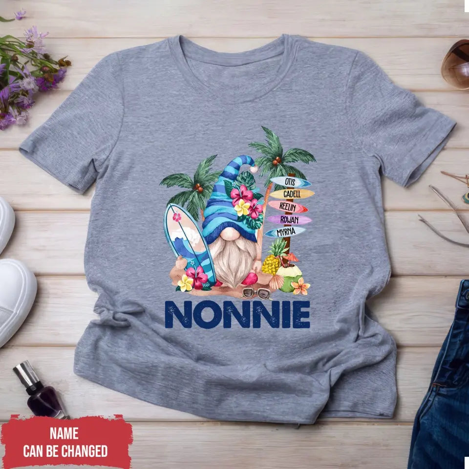 Gnome Summer With Grandkids - Personalized Gift For Grandma, Summer Gift - TS1177