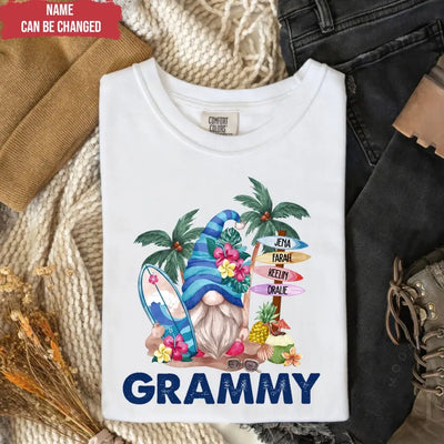 Gnome Summer With Grandkids - Personalized Gift For Grandma, Summer Gift - TS1177