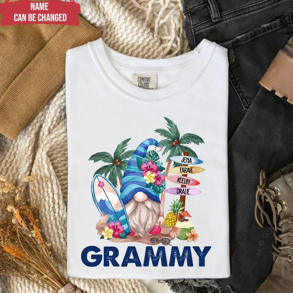 Gnome Summer With Grandkids - Personalized Gift For Grandma, Summer Gift - TS1177
