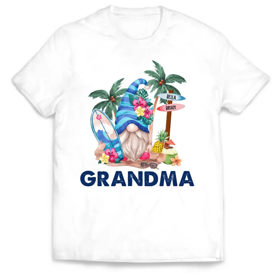 Gnome Summer With Grandkids - Personalized Gift For Grandma, Summer Gift - TS1177