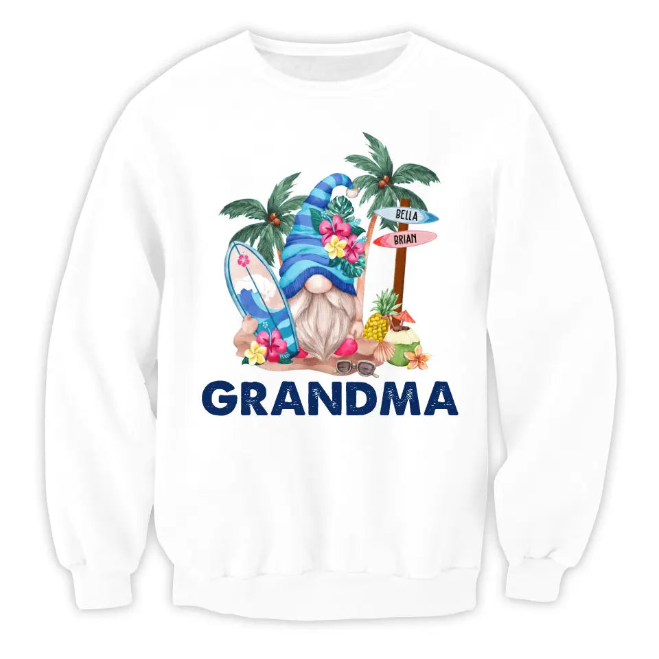 Gnome Summer With Grandkids - Personalized Gift For Grandma, Summer Gift - TS1177