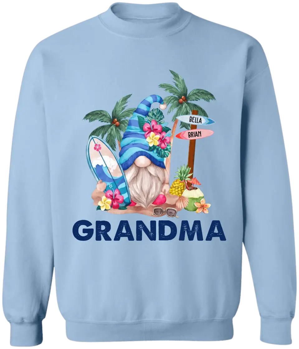 Gnome Summer With Grandkids - Personalized Gift For Grandma, Summer Gift - TS1177