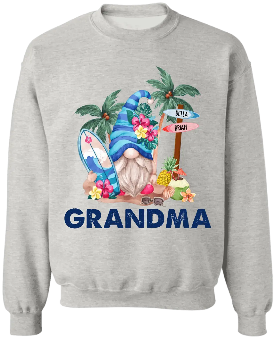 Gnome Summer With Grandkids - Personalized Gift For Grandma, Summer Gift - TS1177