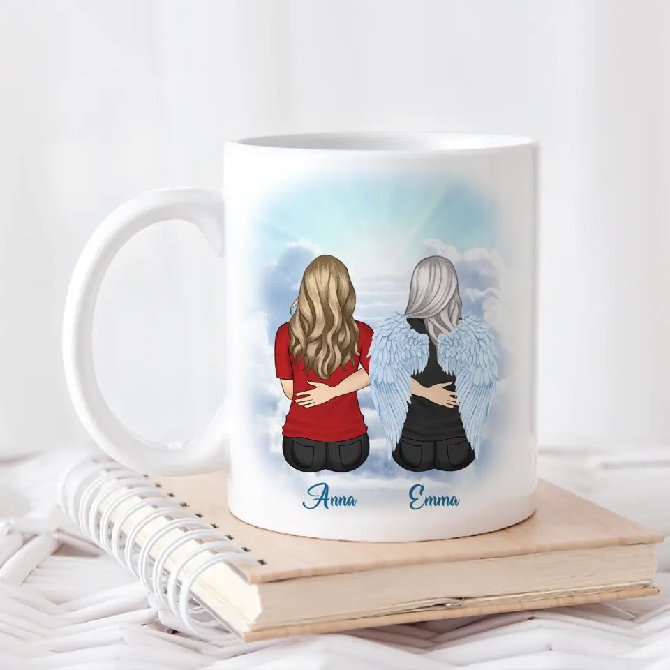 She Was First My Mom Then She Became My Best Friend Now She Is My Angel - Personalized Mug - M95