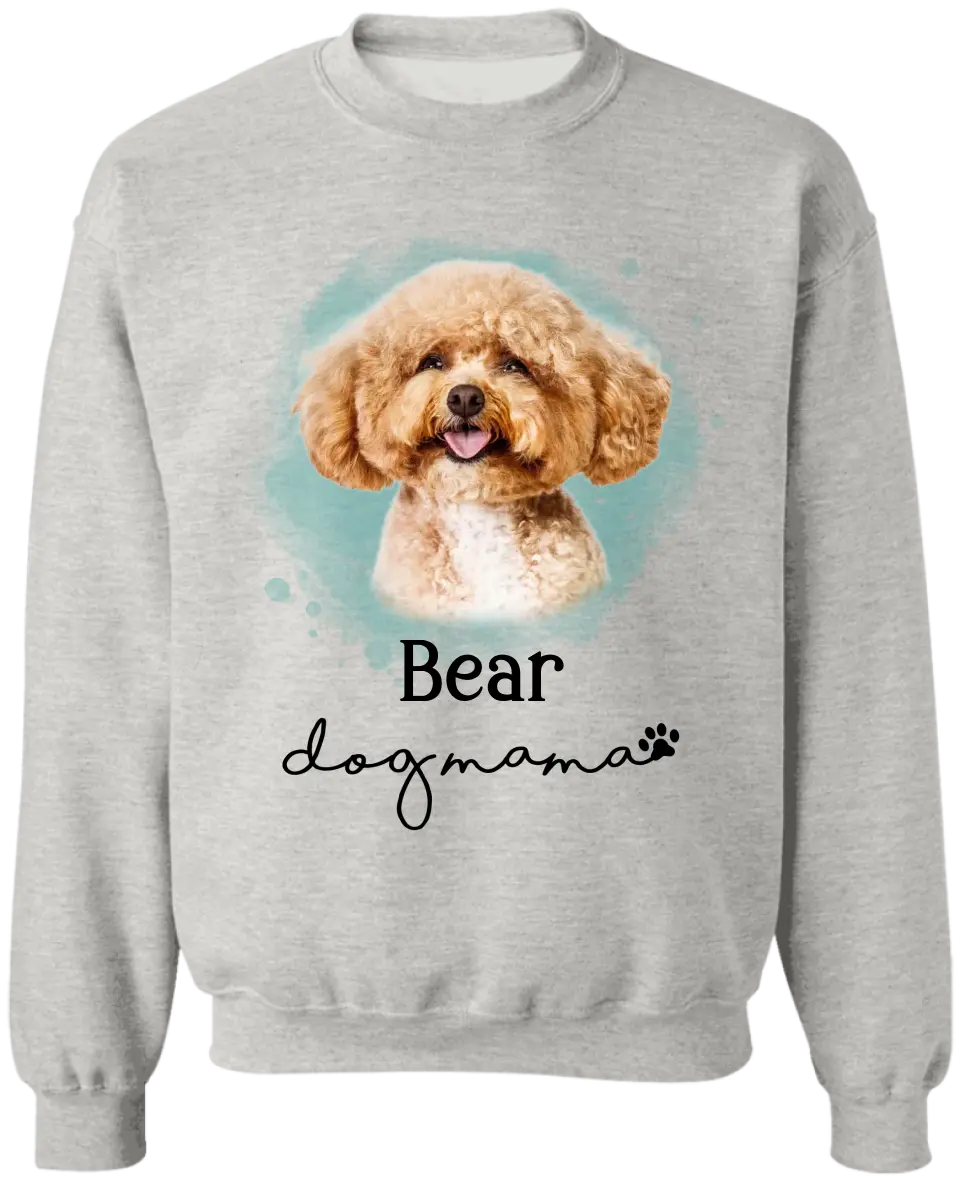 Pet Photo, Dog Mama - Personalized T-Shirt, Gift For Dog Lover - TS1187