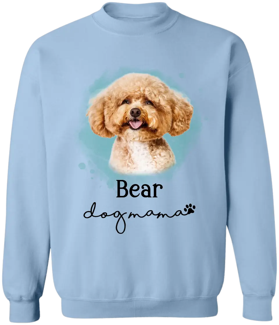 Pet Photo, Dog Mama - Personalized T-Shirt, Gift For Dog Lover - TS1187