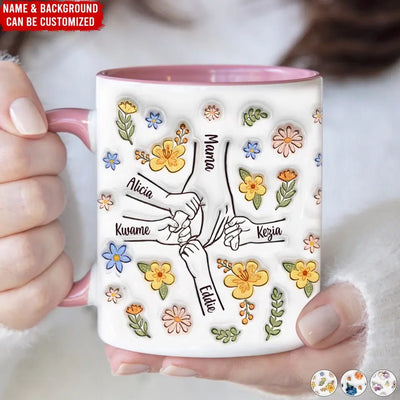 You Held Our Hands For Fleeting Moment You Hold Our Hearts Forever - Personalized Mug - M90