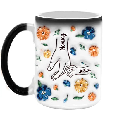 You Held Our Hands For Fleeting Moment You Hold Our Hearts Forever - Personalized Color Changing Mug - M98