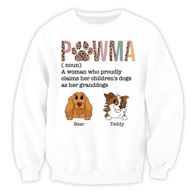 Pawma Who Proudly Claims Her Children's Dog As Her Granddogs - Personalized T-Shirt, Gift For Dog Lovers, Family Gift - TS1188