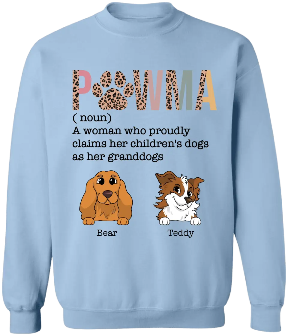 Pawma Who Proudly Claims Her Children's Dog As Her Granddogs - Personalized T-Shirt, Gift For Dog Lovers, Family Gift - TS1188