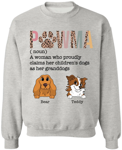 Pawma Who Proudly Claims Her Children's Dog As Her Granddogs - Personalized T-Shirt, Gift For Dog Lovers, Family Gift - TS1188