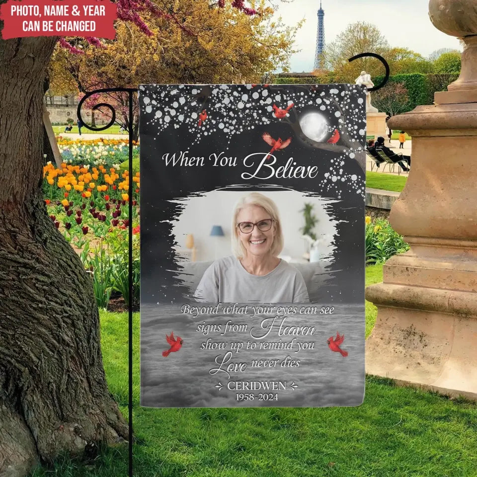 Missing You Always You Never Said Goodbye - Personalized Garden Flag, Memorial Gift - GF186