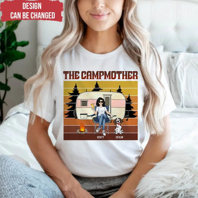 The Campfather - Personalized T-Shirt, Gift For Camping Lovers, Family Gift - TS1191