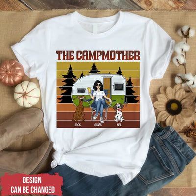 The Campfather - Personalized T-Shirt, Gift For Camping Lovers, Family Gift - TS1191