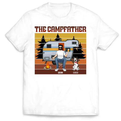 The Campfather - Personalized T-Shirt, Gift For Camping Lovers, Family Gift - TS1191