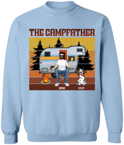 The Campfather - Personalized T-Shirt, Gift For Camping Lovers, Family Gift - TS1191