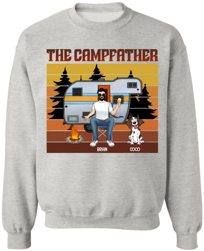 The Campfather - Personalized T-Shirt, Gift For Camping Lovers, Family Gift - TS1191