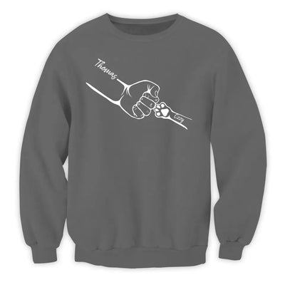 Paw In Hand, Dog Dad Gift - Personalized T-Shir, Gift For Dog Lover, Cat Lover - TS1195