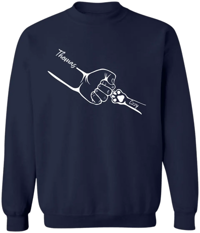 Paw In Hand, Dog Dad Gift - Personalized T-Shir, Gift For Dog Lover, Cat Lover - TS1195