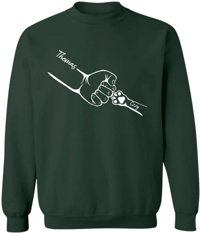 Paw In Hand, Dog Dad Gift - Personalized T-Shir, Gift For Dog Lover, Cat Lover - TS1195