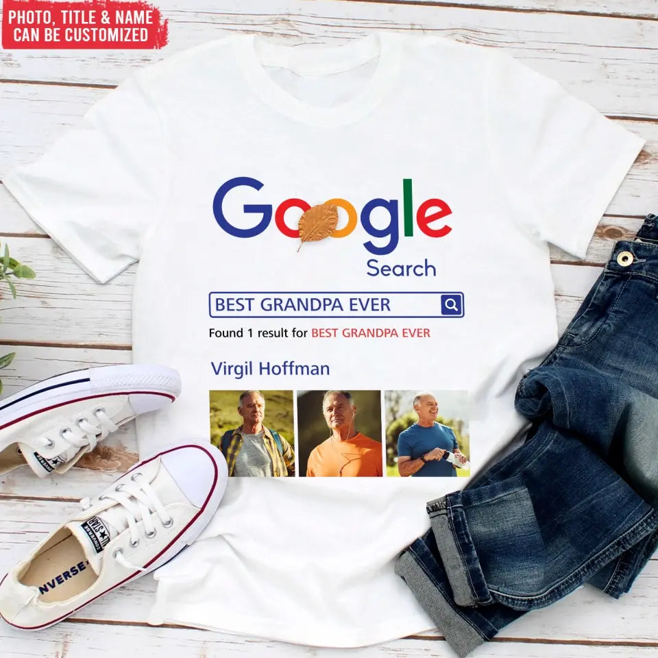 Best Dad Ever Custom Gift For Dad - Personalized T-Shirt, Gift For Dad, Dad T-Shirt, Best Dad Gift - TS1196