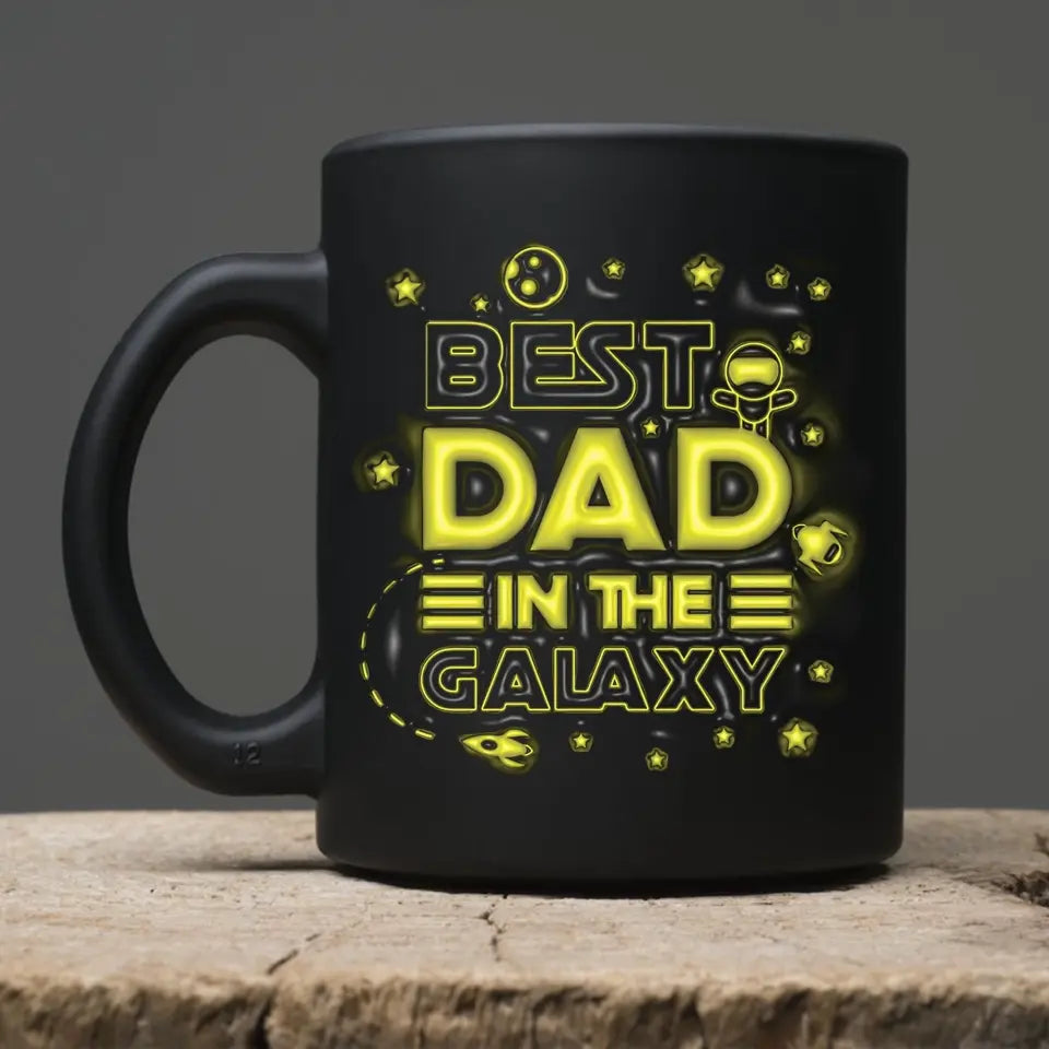 Best Dad In The Galaxy - Personalized Mug, Gift For Father's Day/Birthday, Daddy Gift From Kids - M107