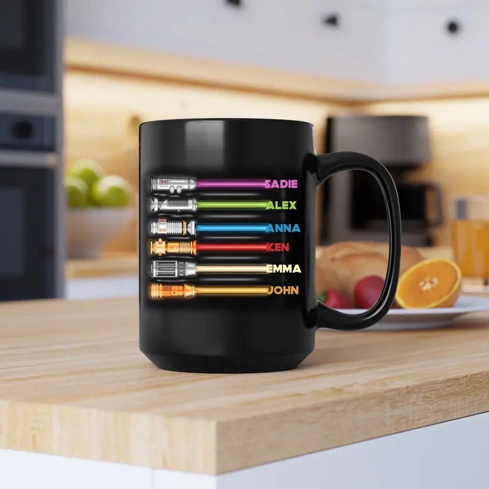 Best Dad In The Galaxy - Personalized Mug, Gift For Father's Day/Birthday, Daddy Gift From Kids - M107