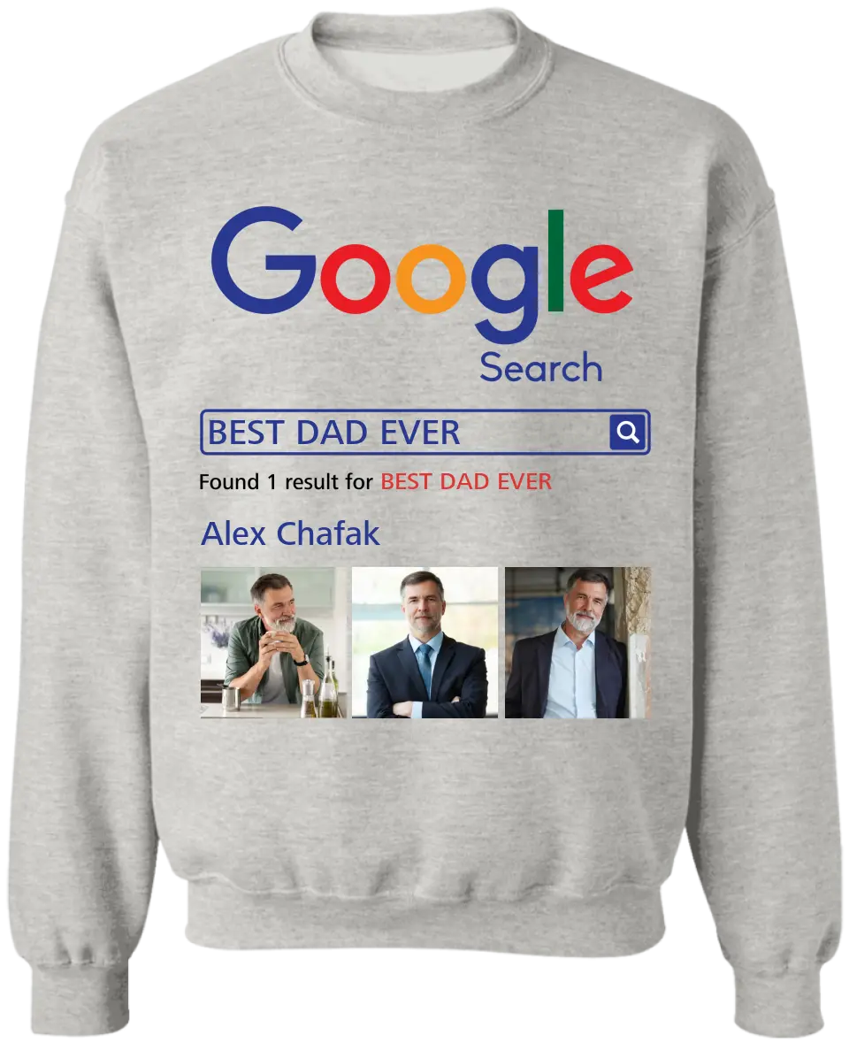 Best Dad Ever Custom Gift For Dad - Personalized T-Shirt, Gift For Dad, Dad T-Shirt, Best Dad Gift - TS1196