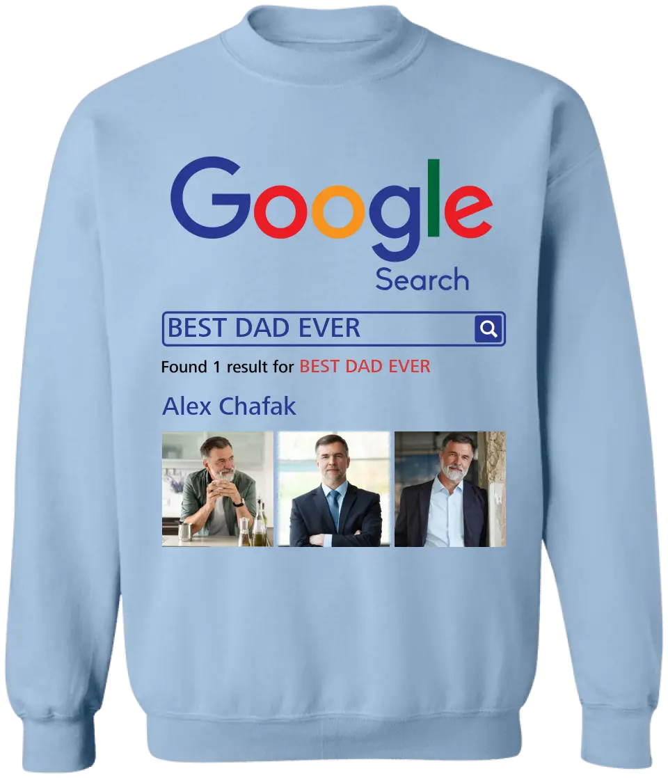 Best Dad Ever Custom Gift For Dad - Personalized T-Shirt, Gift For Dad, Dad T-Shirt, Best Dad Gift - TS1196
