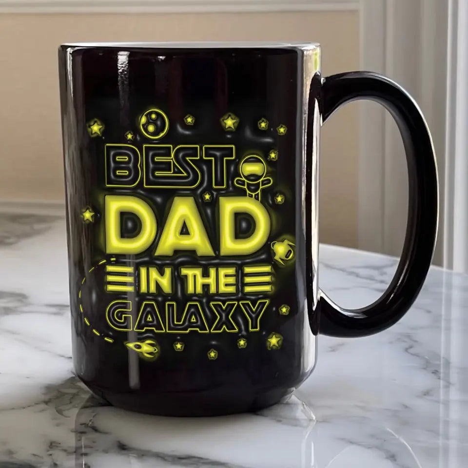 Best Dad In The Galaxy - Personalized Mug, Gift For Father's Day/Birthday, Daddy Gift From Kids - M107